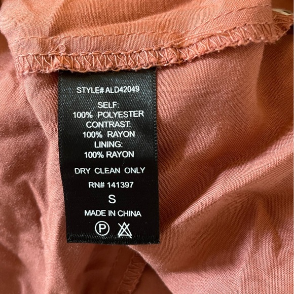 ASTR The Label LACE A LINE MIDI DRESS Coral Cedar - Picture 7 of 7